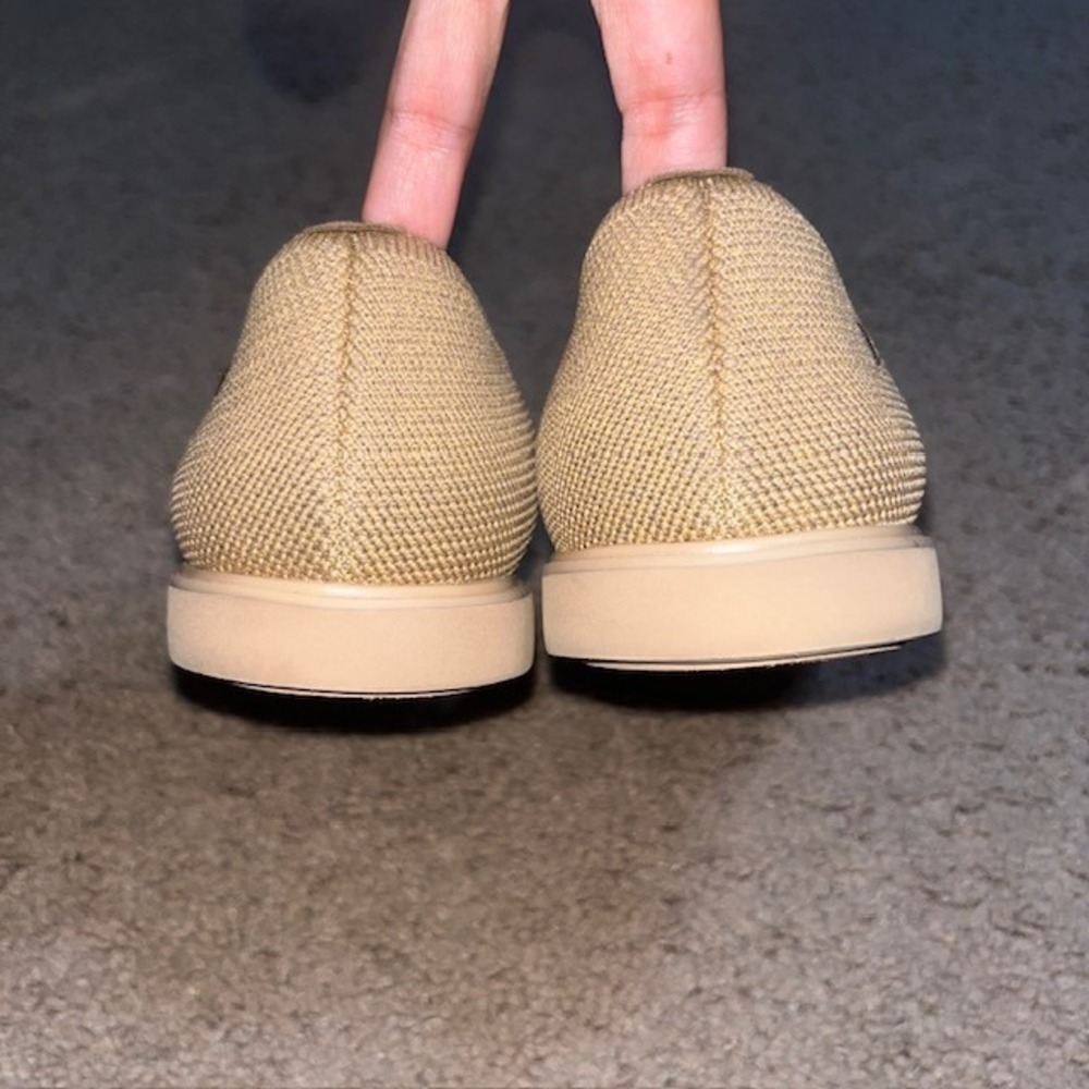 VIVAIA Veronica Pointed-Toe Flats Knit Sustainable Nutmeg Tan 40 / 9 - Picture 6 of 10